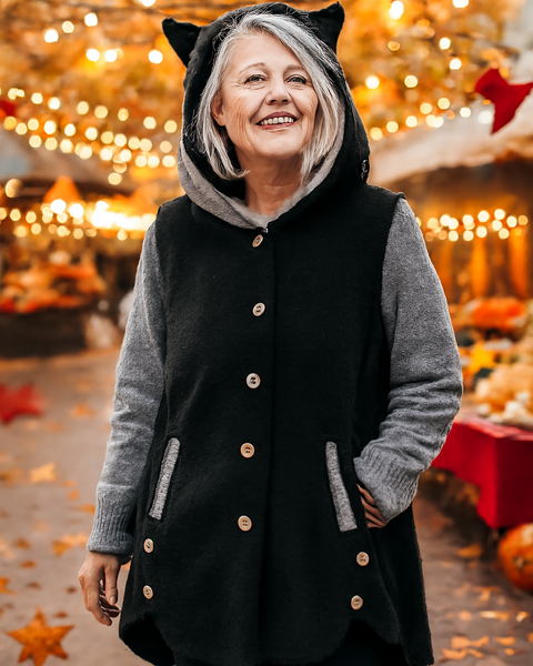 Olivia | Cozy Cat Ear Hoodie - Elegant Comfort for Autumn & Winter