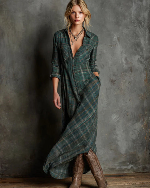 Belmont Row™ | Robe Chemise À Carreaux Classique