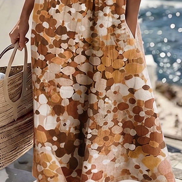 Emma Floral Pocket Midi Dress