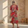 Véronique | Elegant Fluid Midi Dress