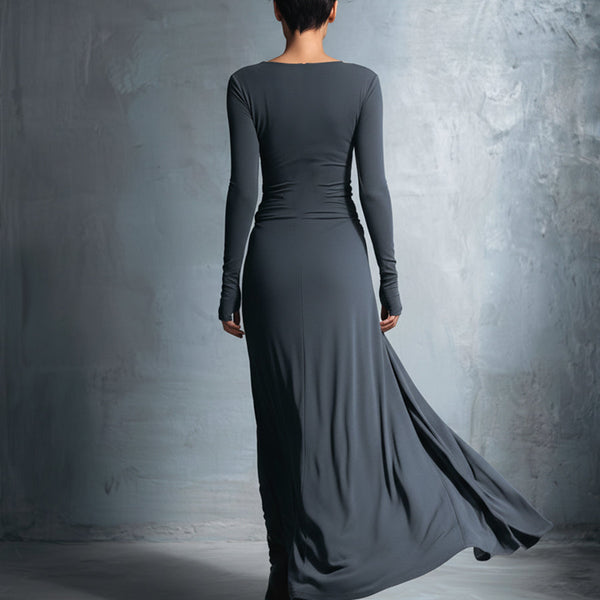 Gabriella – Long dress with side knot