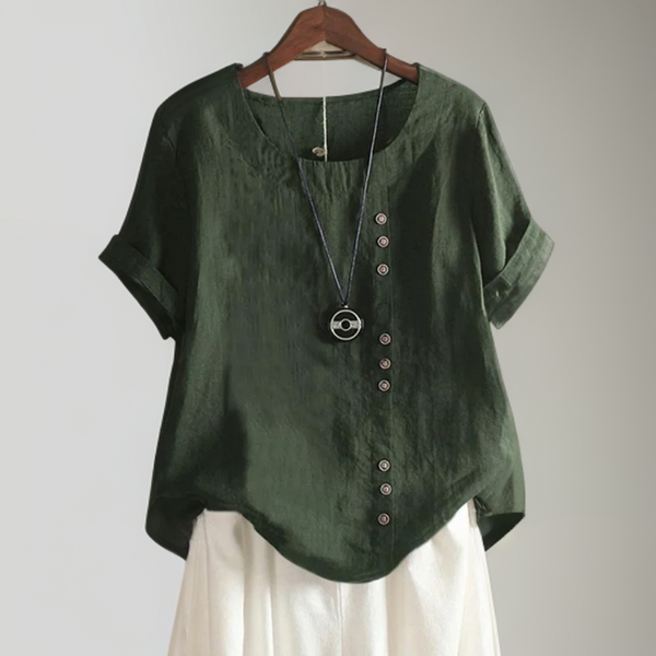 Anika | Button Detail Everyday Blouse
