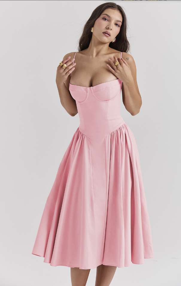 Elara | Robe Corset Midi