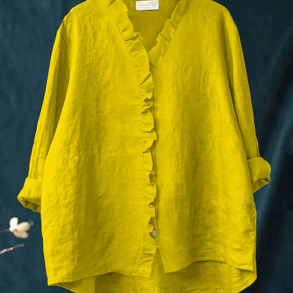 Maribel | Soft Ruffle Blouse -  for Real Comfort