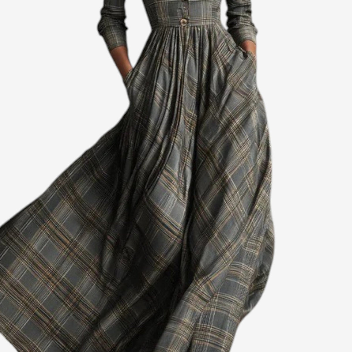 Robe à carreaux chic Laila™