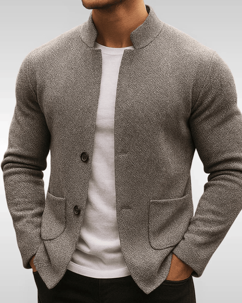 LAURENT | GILET EN MAILLE TEXTURÉE POUR HOMME