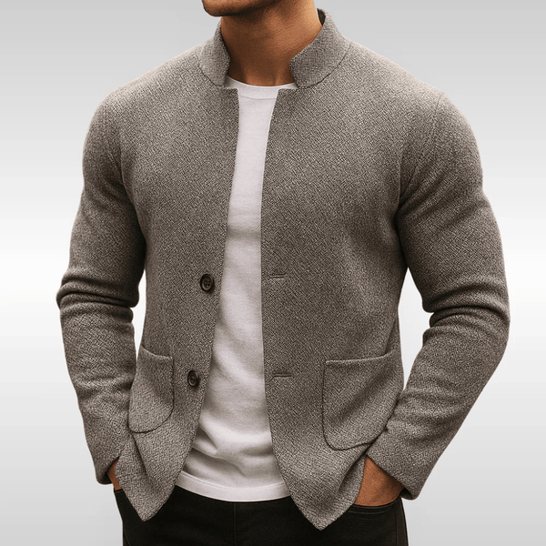LAURENT | GILET EN MAILLE TEXTURÉE POUR HOMME