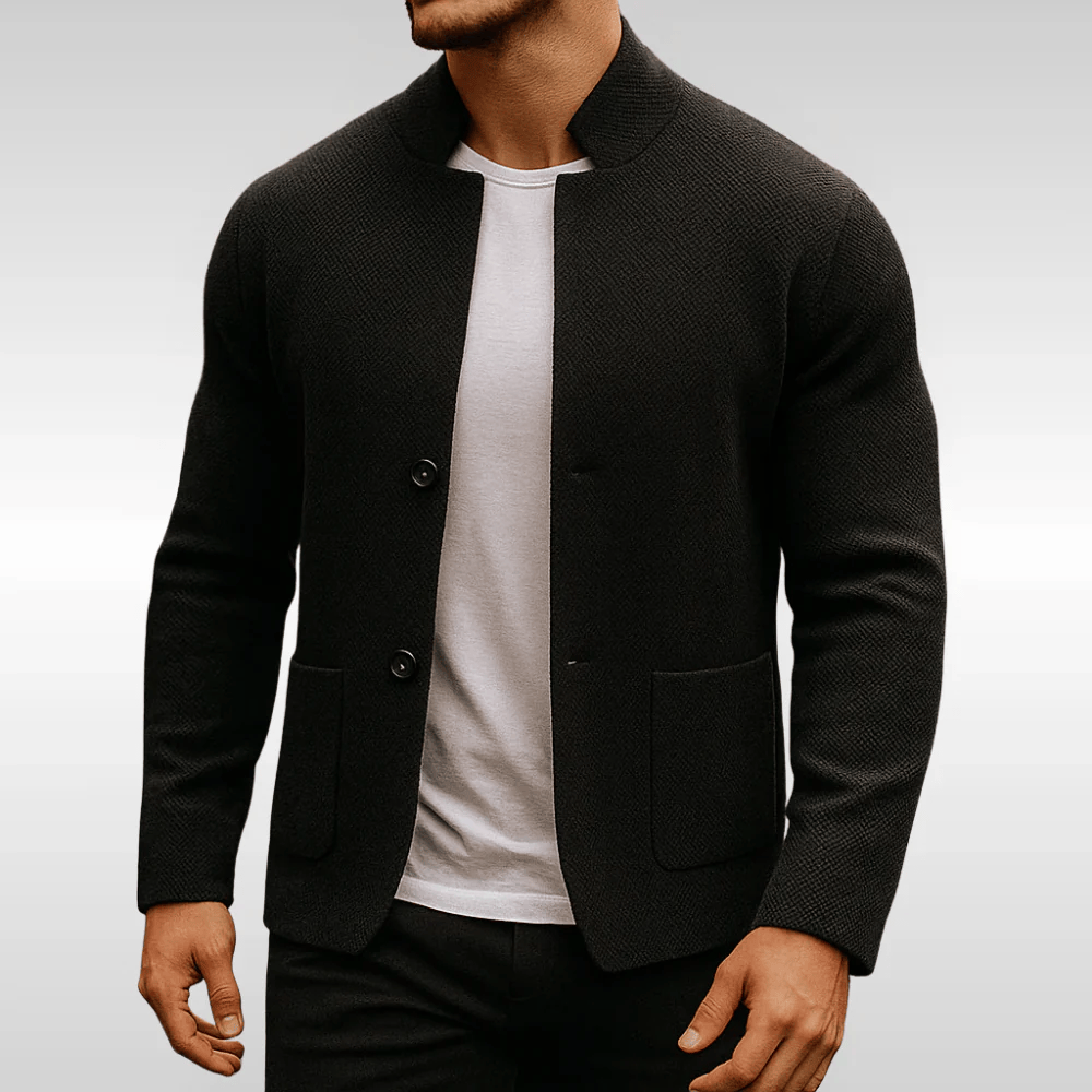 LAURENT | GILET EN MAILLE TEXTURÉE POUR HOMME