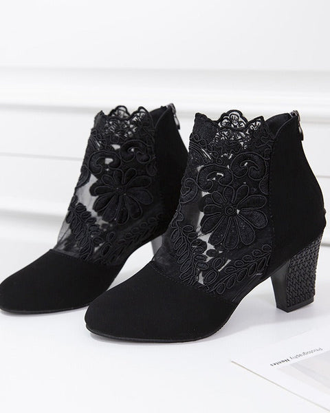 JOLIE™ - Bottes à Talons en Dentelle Chic