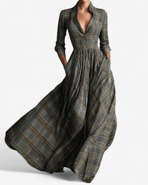 Robe à carreaux chic Laila™