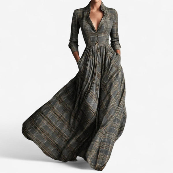 Robe à carreaux chic Laila™