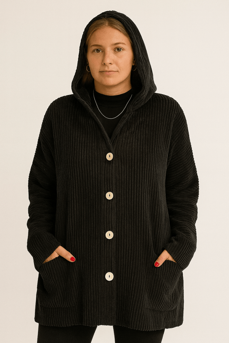INDIE | VESTE À CAPUCHE EN CORDUROY