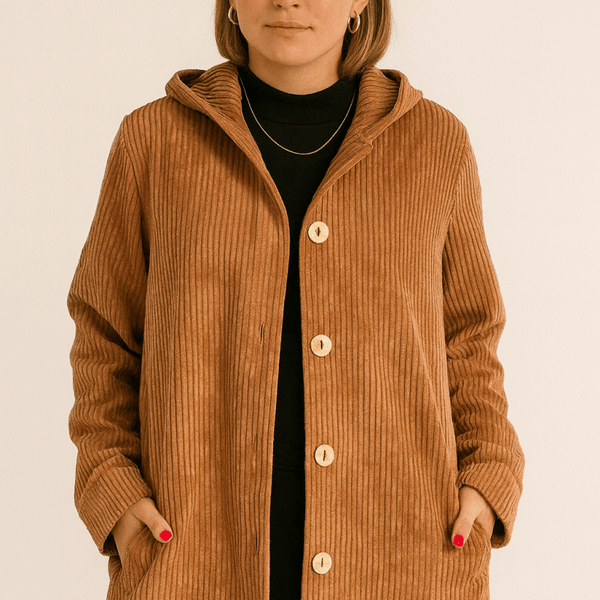 INDIE | VESTE À CAPUCHE EN CORDUROY