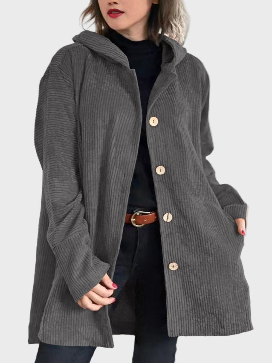 INDIE | VESTE À CAPUCHE EN CORDUROY