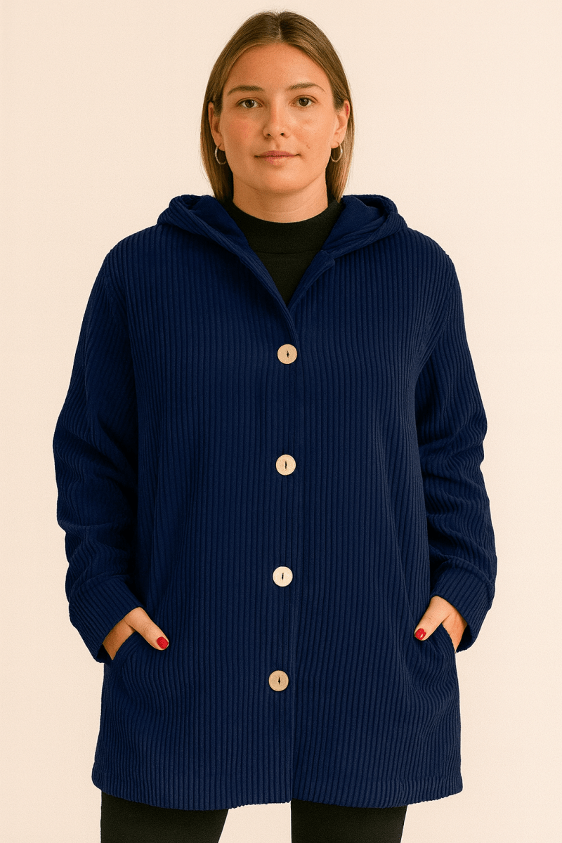 INDIE | VESTE À CAPUCHE EN CORDUROY