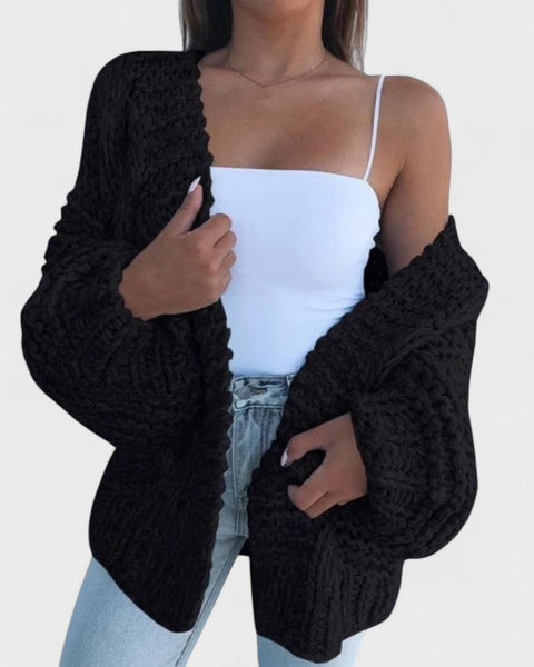 Eleanor – Cardigan Tricot Épais Détendu