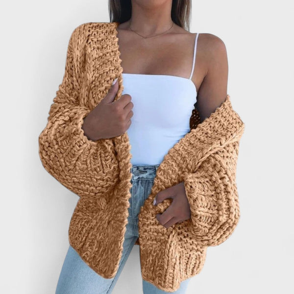 Eleanor – Cardigan Tricot Épais Détendu