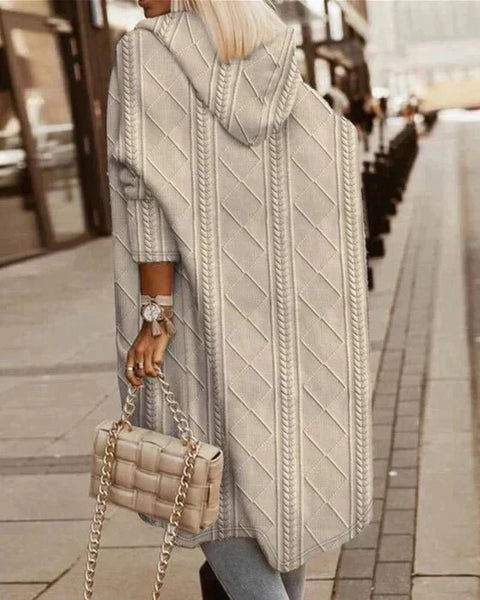 Johani | Cardigan à Capuche Long Élargi