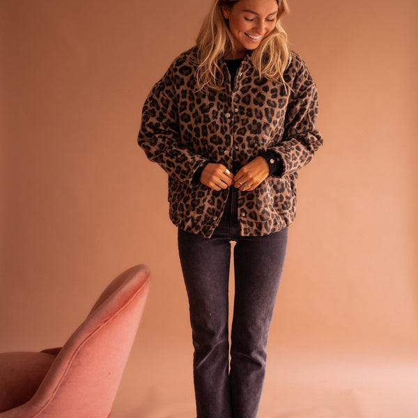 Elodie | Veste Tendance Imprimé Léopard