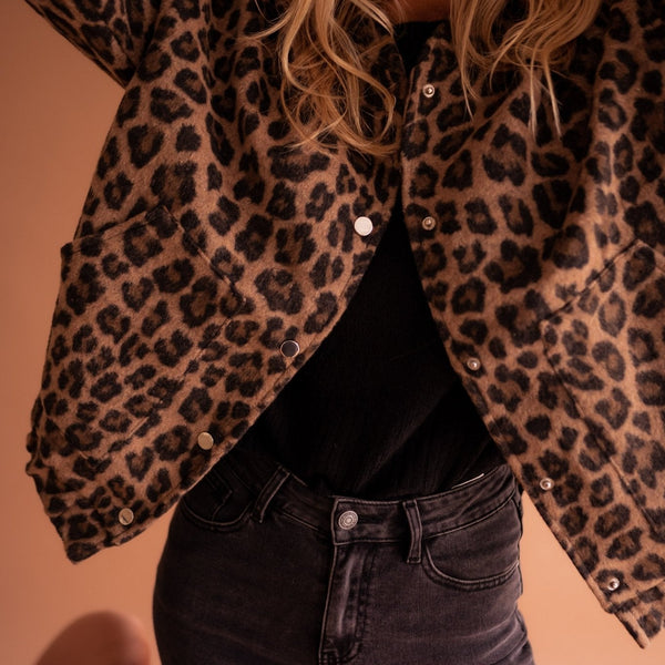 Elodie | Veste Tendance Imprimé Léopard