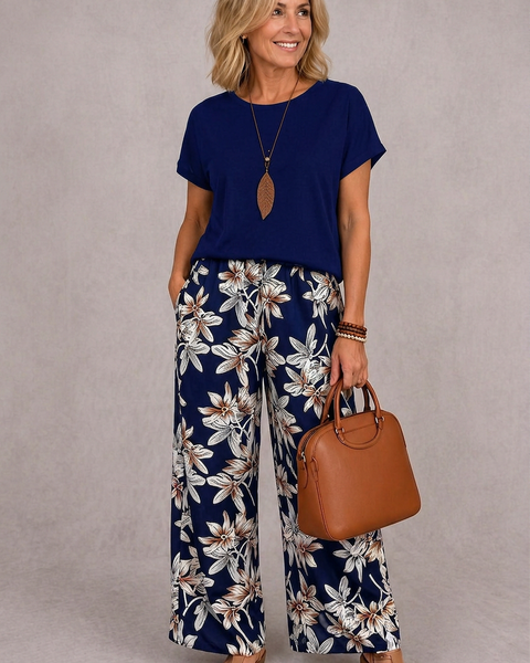 Rosie | Elegant Floral Two-Piece Set