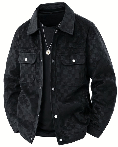 Maverick | Veste en Suède Carreautée