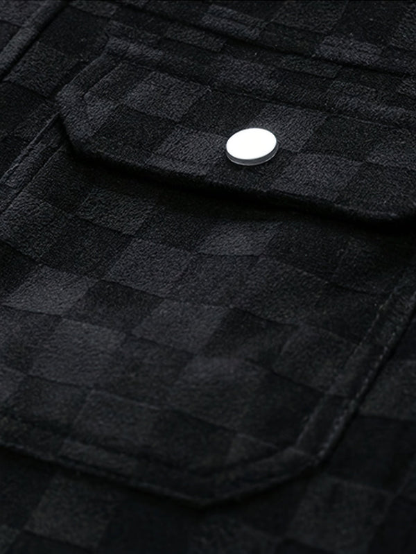 Maverick | Veste en Suède Carreautée