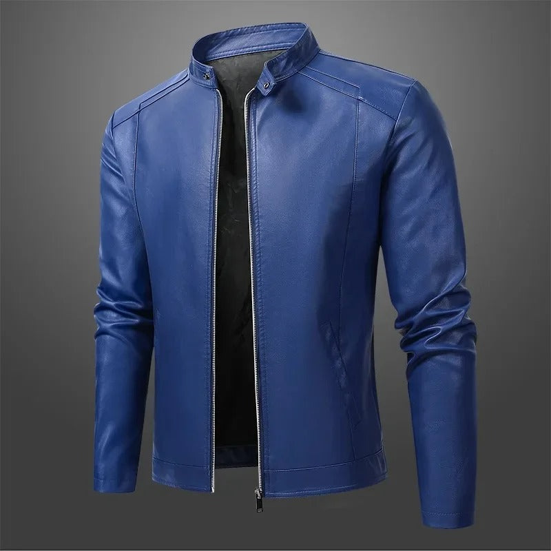 Veste en Cuir Biker Élégante pour Homme