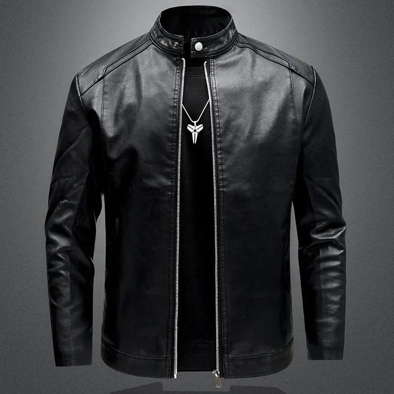 Veste en Cuir Biker Élégante pour Homme