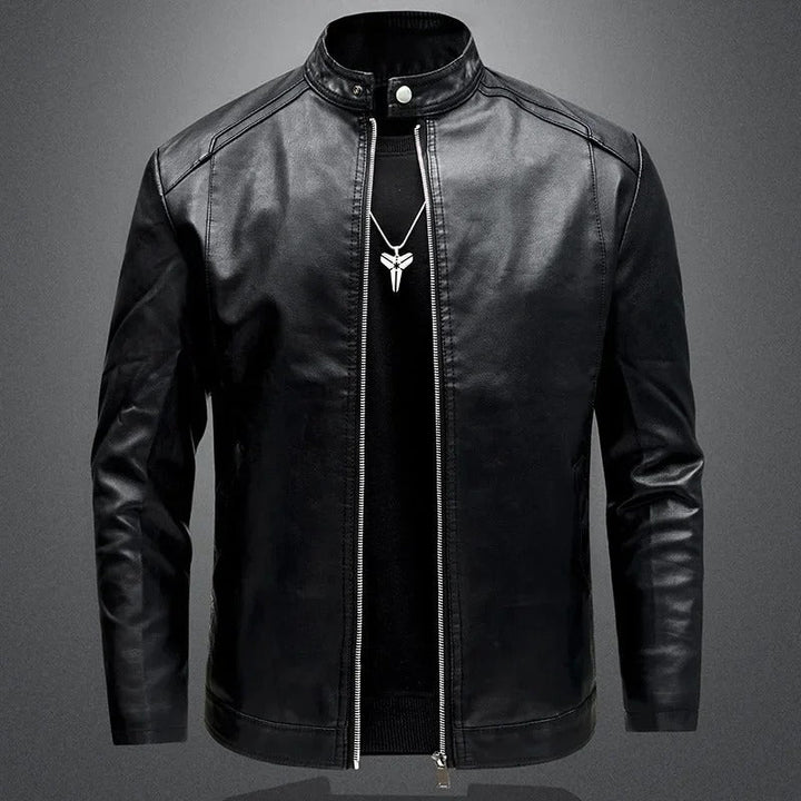 Veste en Cuir Biker Élégante pour Homme