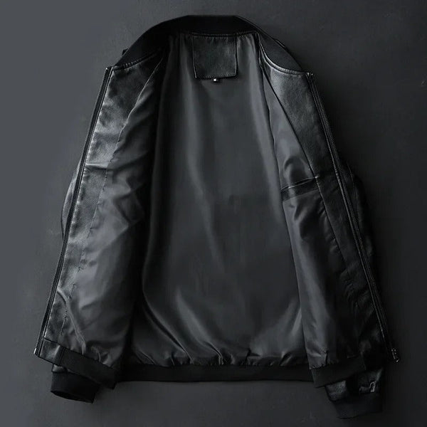 Veste de Motard en Cuir