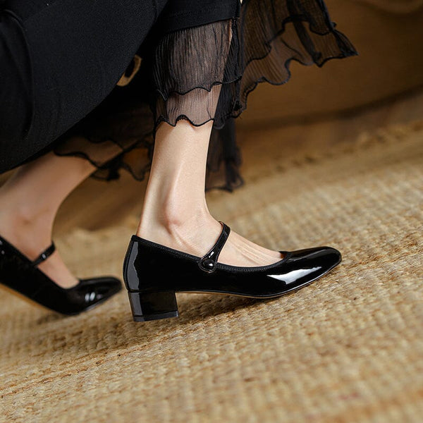 Livy | Mary Janes en cuir
