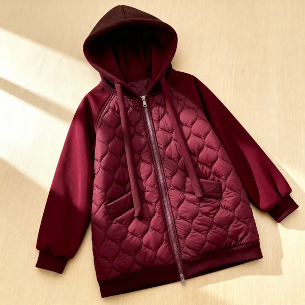 NATALIE | VESTE À CAPUCHE QUILTÉE