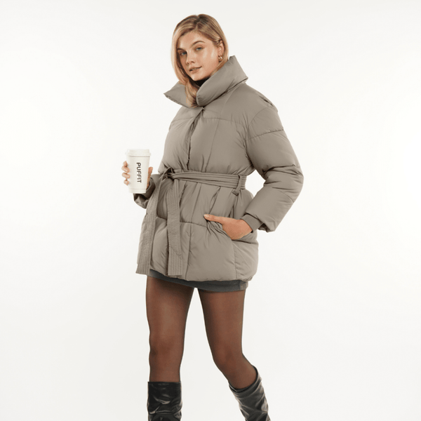 NOVA | VESTE PUFFER CEINTURÉE MI-LONGUE