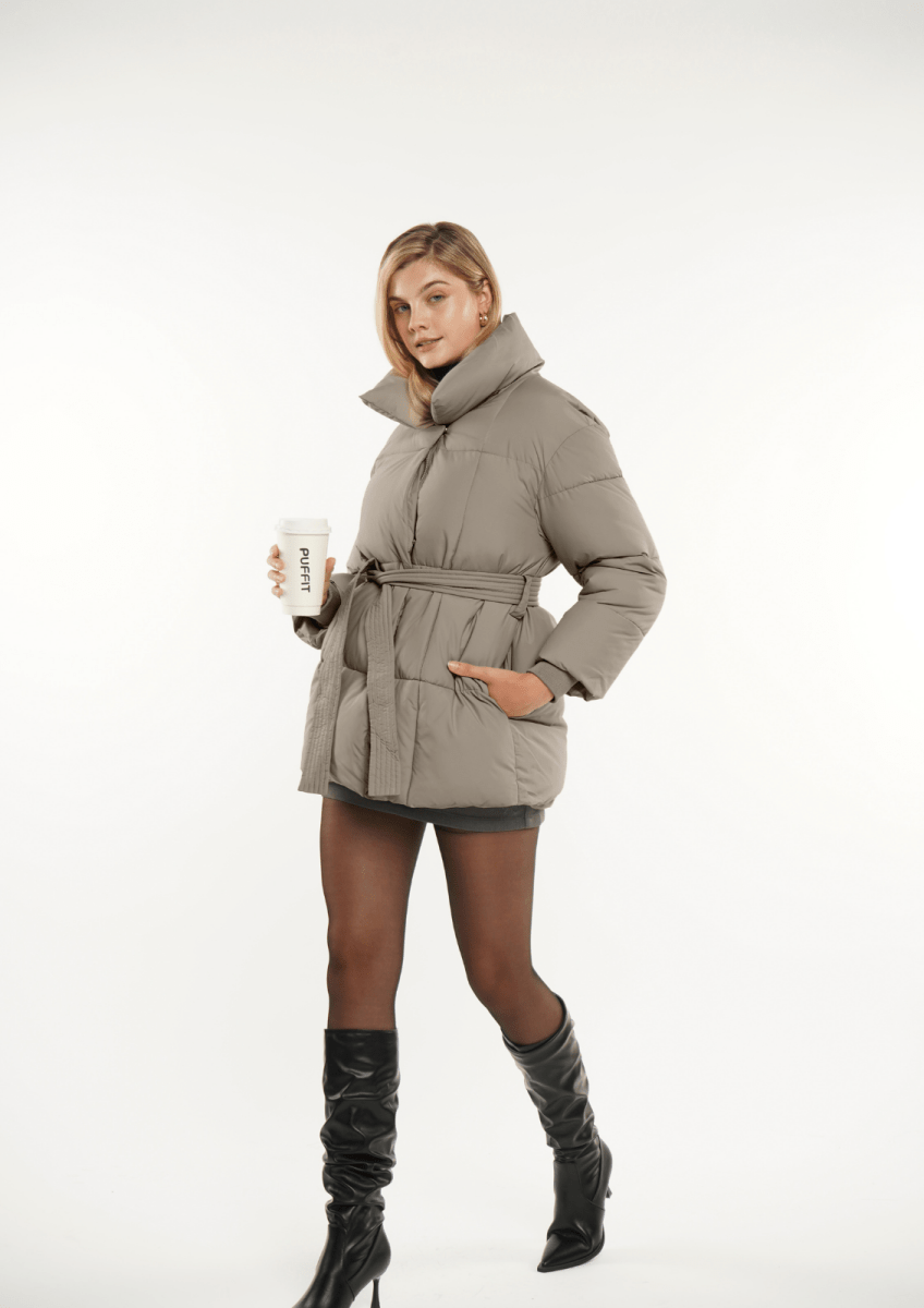 NOVA | VESTE PUFFER CEINTURÉE MI-LONGUE