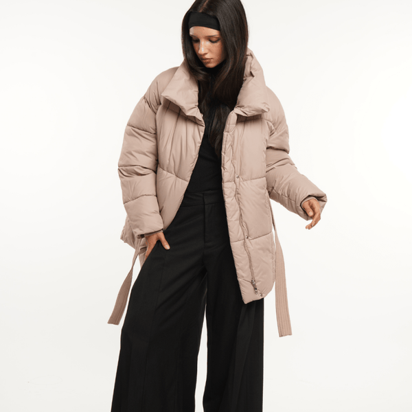 NOVA | VESTE PUFFER CEINTURÉE MI-LONGUE