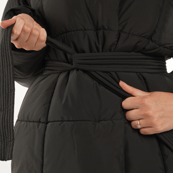 NOVA | VESTE PUFFER CEINTURÉE MI-LONGUE