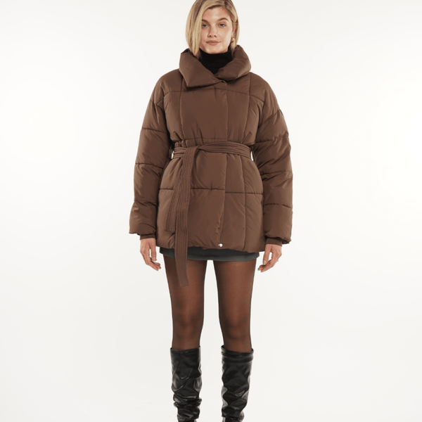 NOVA | VESTE PUFFER CEINTURÉE MI-LONGUE