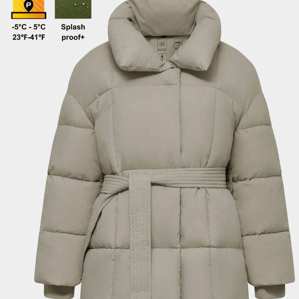 NOVA | VESTE PUFFER CEINTURÉE MI-LONGUE