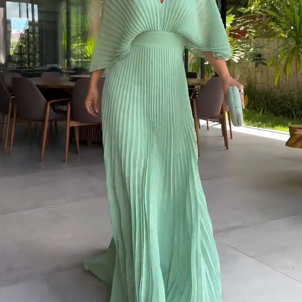 RIA™ - Robe Maxi à Côtes Flottante