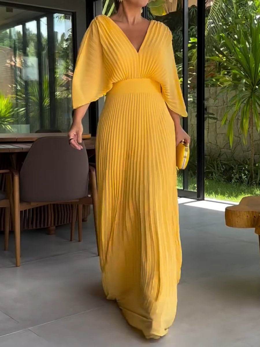 RIA™ - Robe Maxi à Côtes Flottante