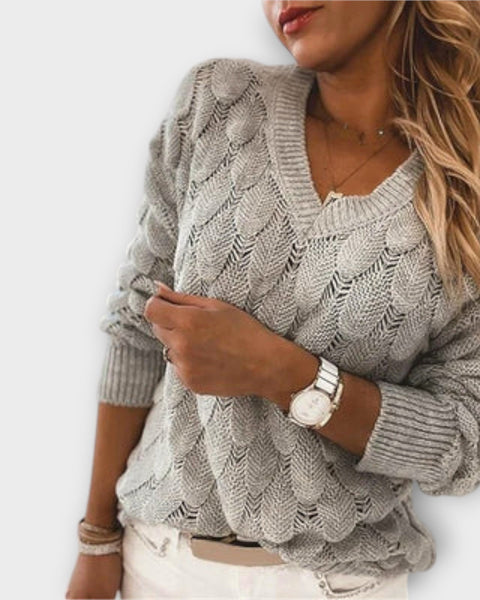 Carla | Pull à col en V élégant