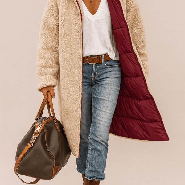 SASHA | MANTEAU RÉVERSIBLE DOUX