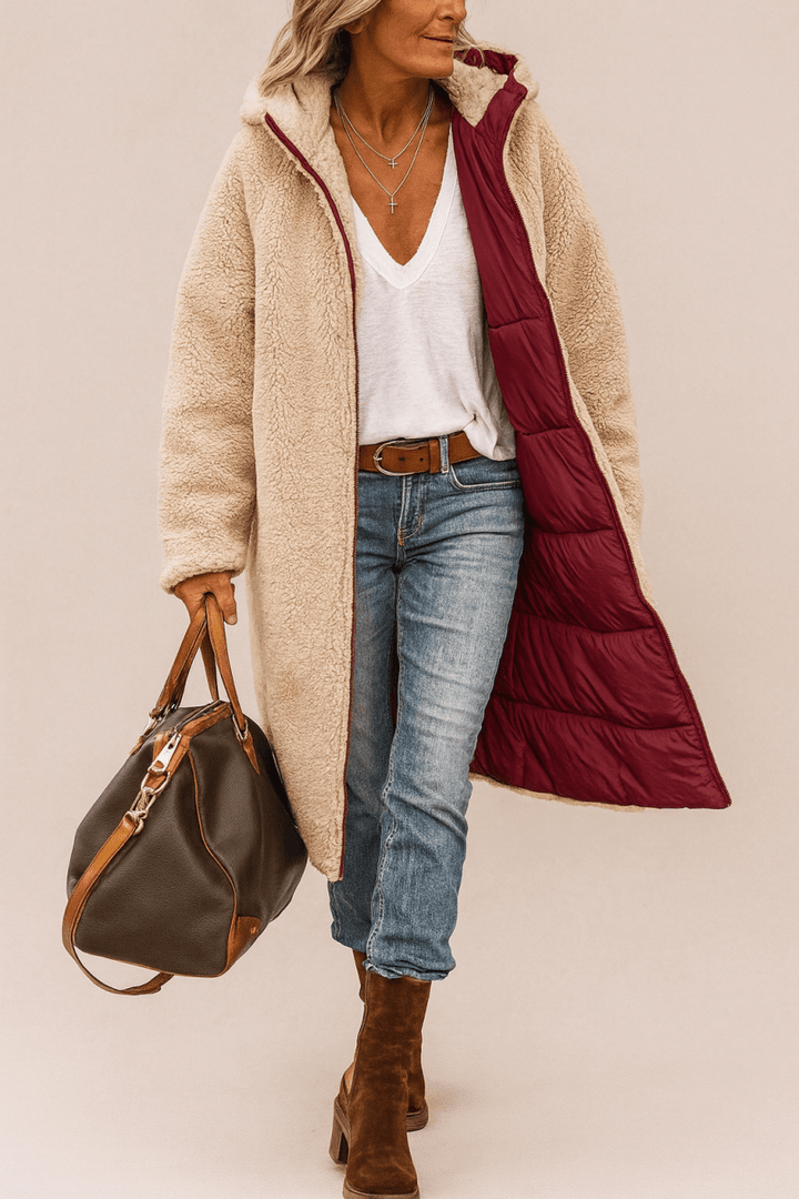 SASHA | MANTEAU RÉVERSIBLE DOUX