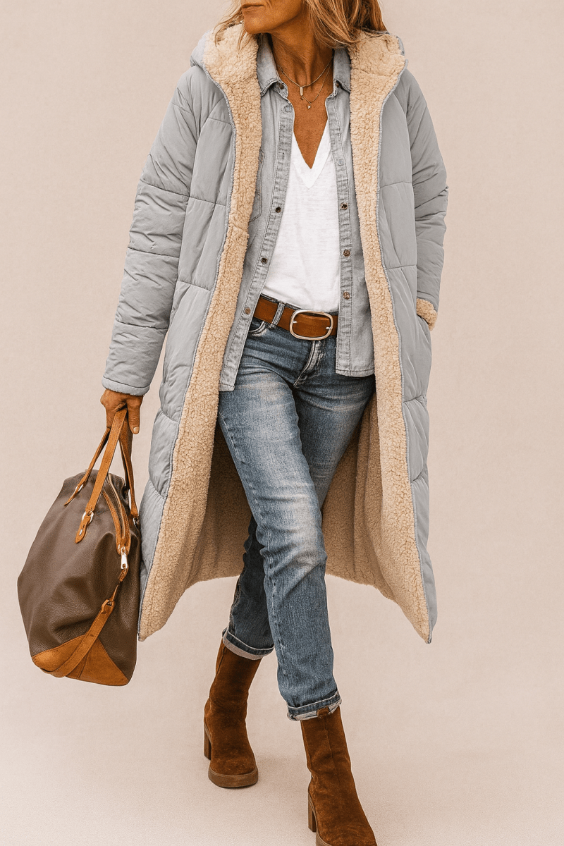 SASHA | MANTEAU RÉVERSIBLE DOUX