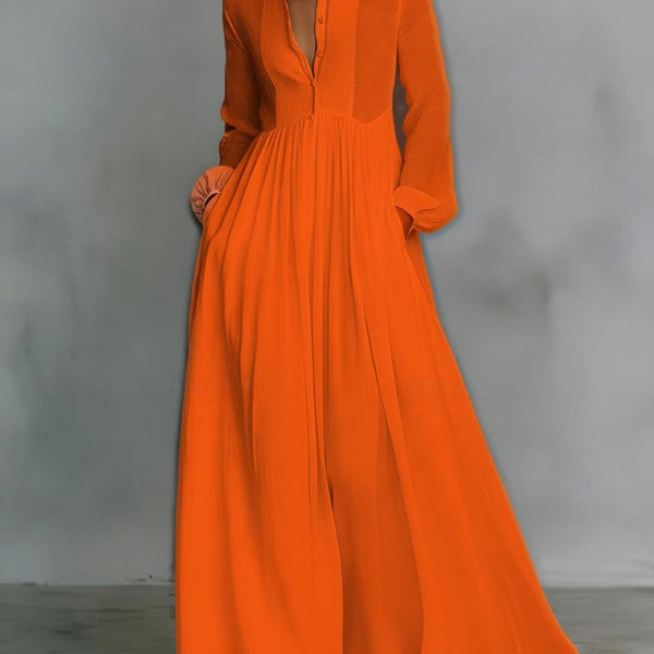 Aurelia™ – Light and Airy Maxi Dress with Linen Texture