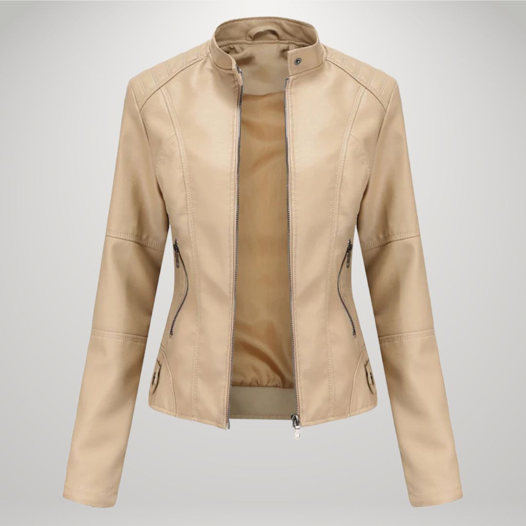 Lessy | Veste en Similicuir Élégante