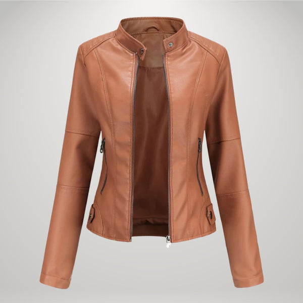 Lessy | Veste en Similicuir Élégante