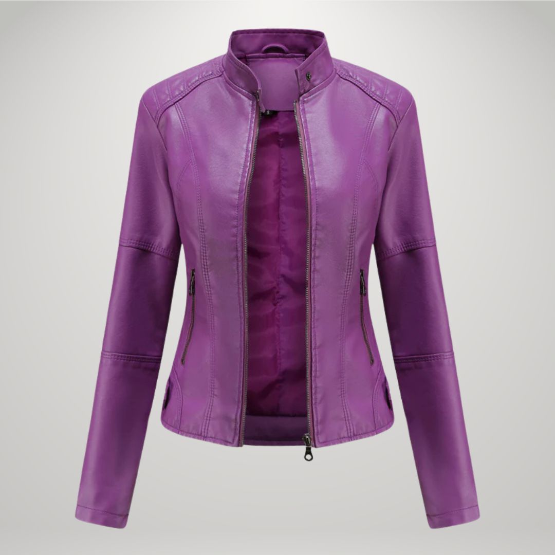 Lessy | Veste en Similicuir Élégante