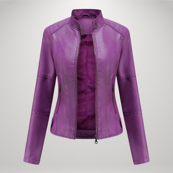 Lessy | Veste en Similicuir Élégante